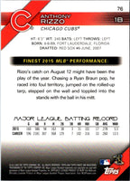 2016 Finest Anthony Rizzo #76