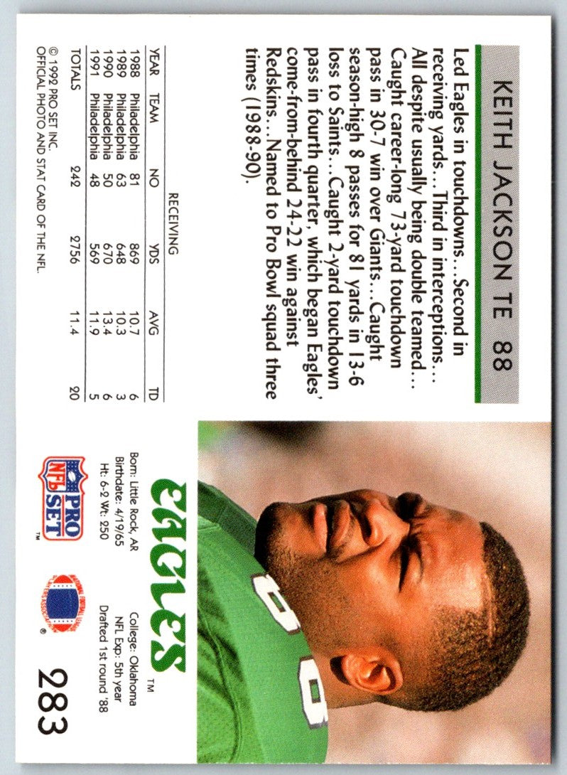 1992 Pro Set Keith Jackson