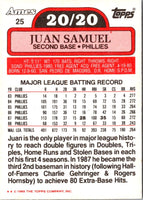 1989 Topps Ames 20/20 Club Juan Samuel #25