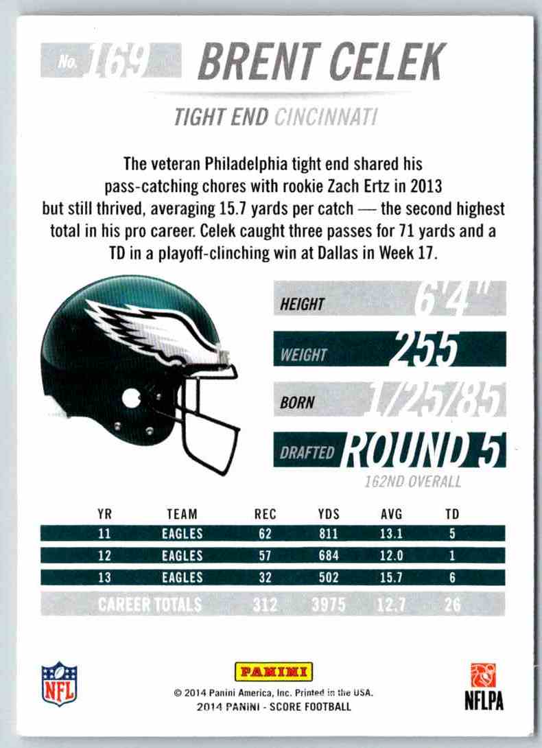 2014 Score Brent Celek