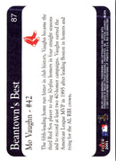 2001 Fleer Boston Red Sox 100th Anniversary Mo Vaughn