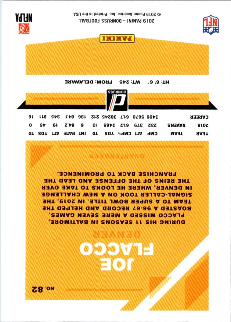 2018 Donruss Joe Flacco