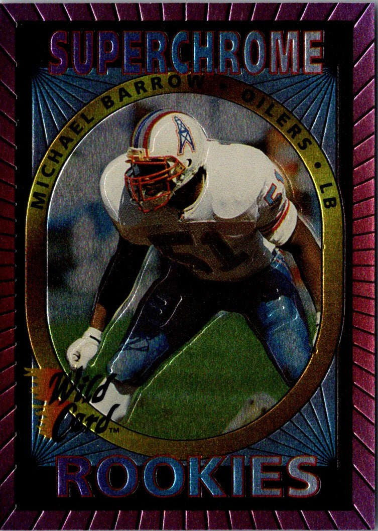 1993 Wild Card Superchrome Rookies Micheal Barrow