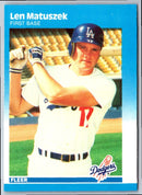 1987 Fleer Len Matuszek