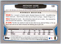 2013 Bowman Anthony Gose #133