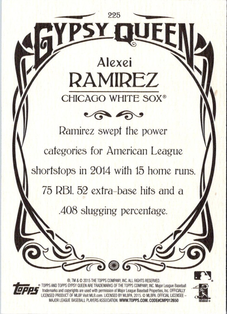 2015 Topps Gypsy Queen Alexei Ramirez