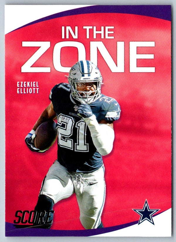 2020 Score In the Zone Gold Ezekiel Elliott #IZ-EE