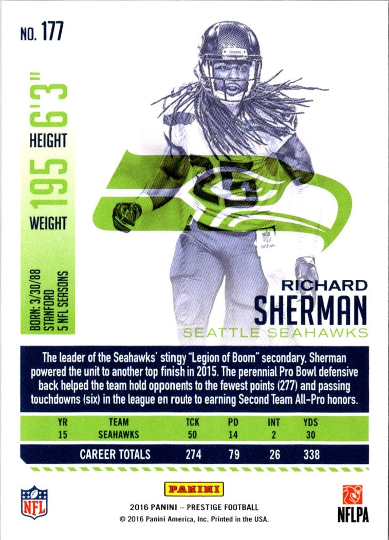 2016 Panini Prestige Richard Sherman