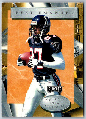 1996 Playoff Trophy Contenders Bert Emanuel #53