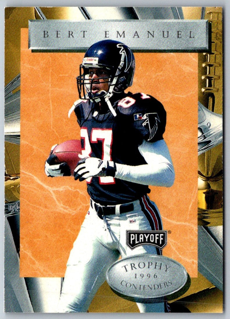 1996 Playoff Trophy Contenders Bert Emanuel