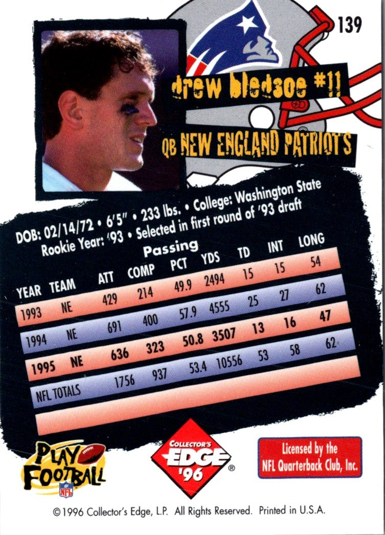 1996 Collector's Edge Drew Bledsoe