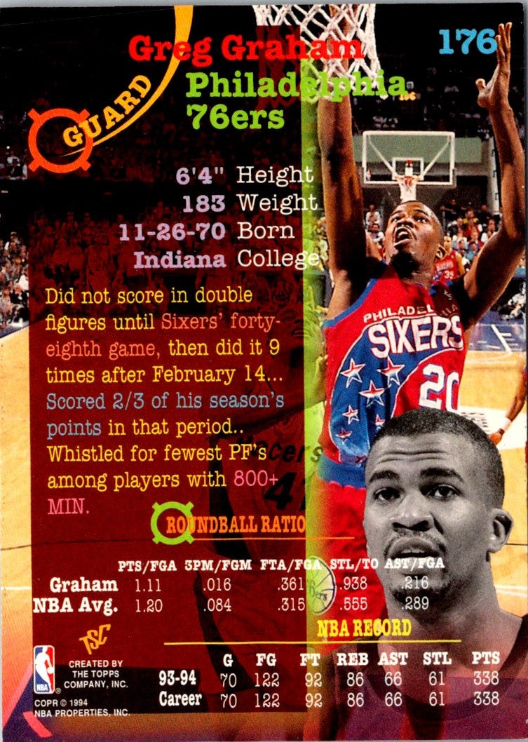 1994 Stadium Club Super Teams NBA Finals Greg Graham