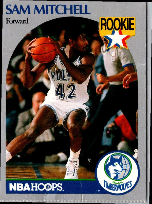 1990 Hoops Team Night Minnesota Timberwolves Sam Mitchell #NNO