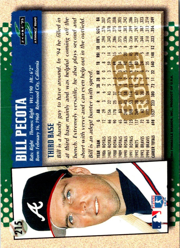 1995 Score Bill Pecota