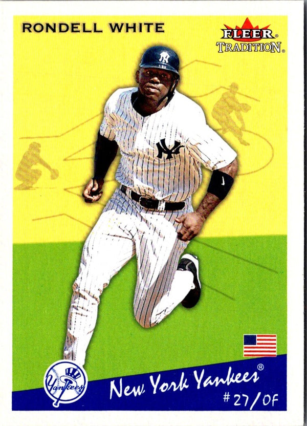 2002 Fleer Tradition Update Rondell White #U238