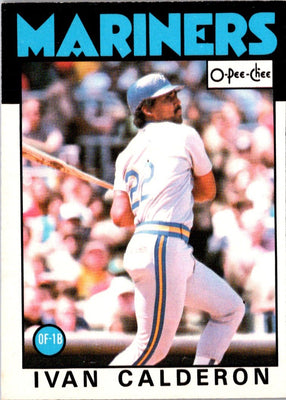 1986 O-Pee-Chee Ivan Calderon #382