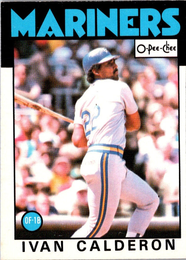 1986 O-Pee-Chee Ivan Calderon #382