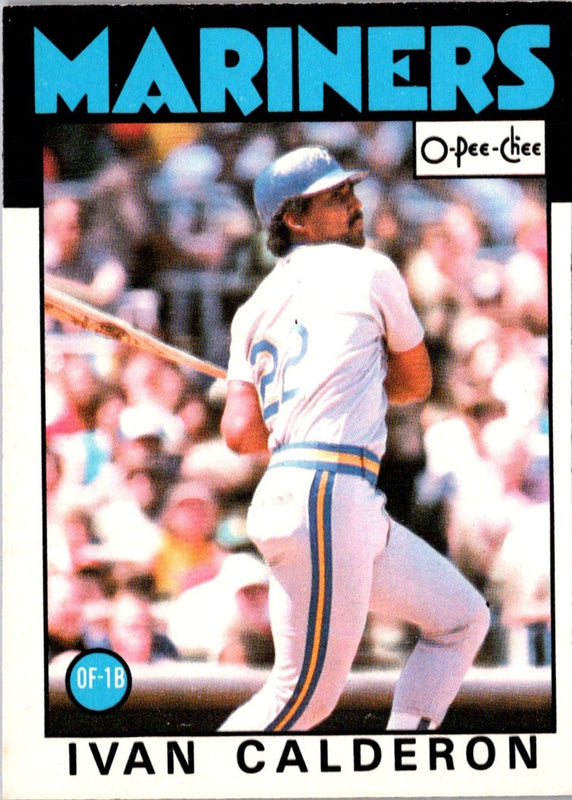 1986 O-Pee-Chee Ivan Calderon #382