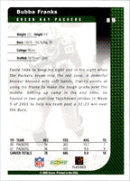 2002 Score Bubba Franks #89