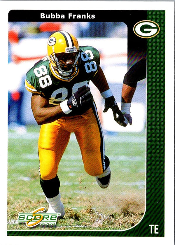 2002 Score Bubba Franks #89