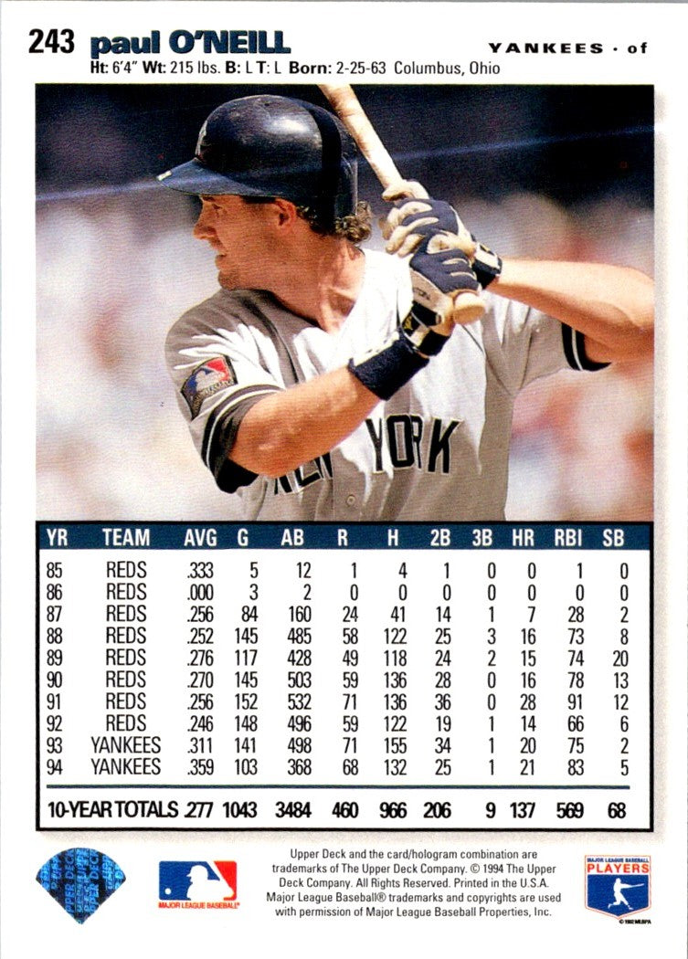 1995 Collector's Choice SE Paul O'Neill