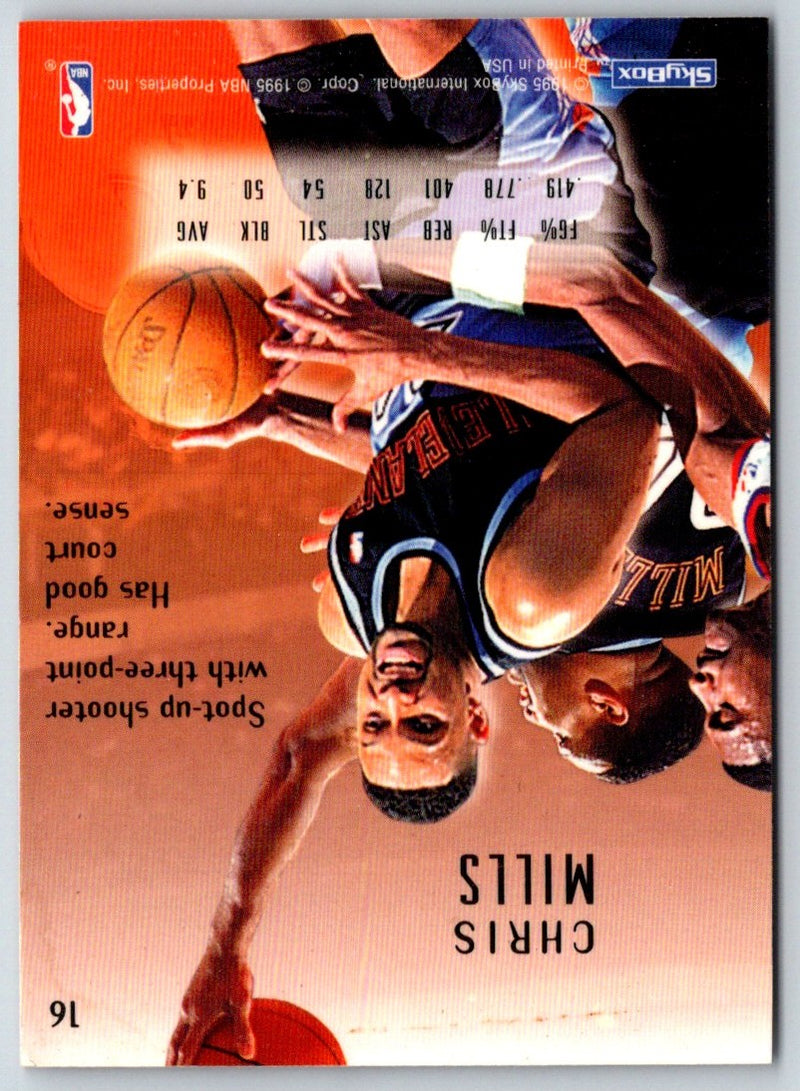 1994 SkyBox E-Motion Chris Mills