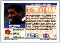 1989 Pro Set Leon White #69 Rookie