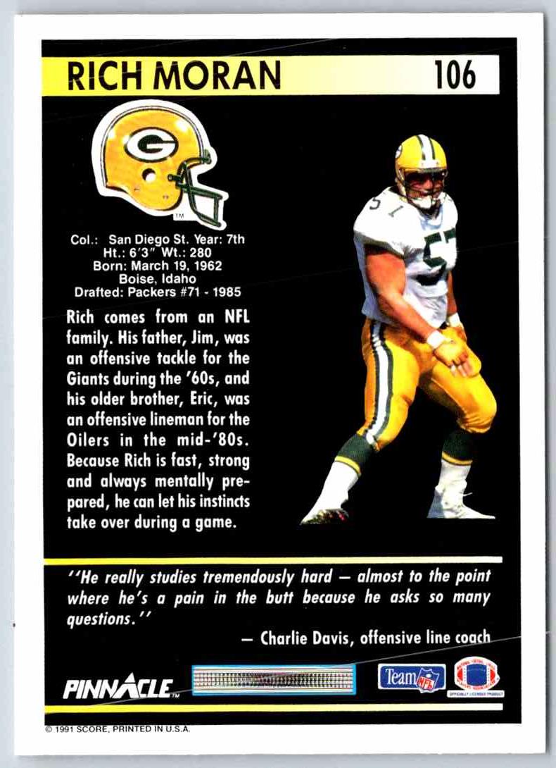 1991 Pinnacle Rich Moran