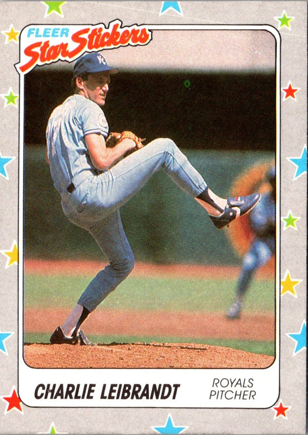 1988 Fleer Star Stickers Charlie Leibrandt #31