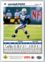 1995 Collector's Choice Marshall Faulk #80
