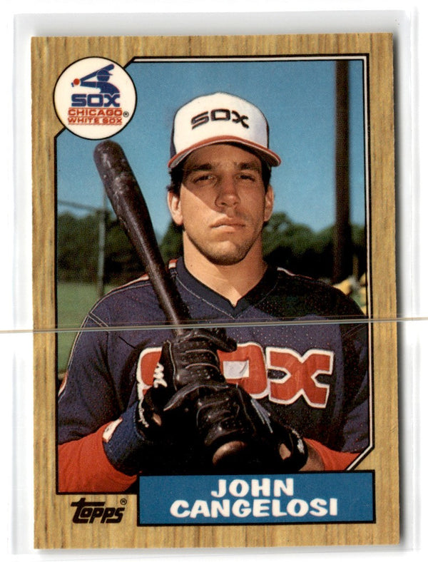 1987 Topps Tiffany John Cangelosi #201 Rookie