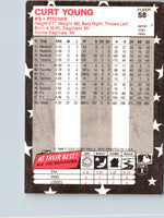 1988 Fleer Star Stickers Curt Young #58