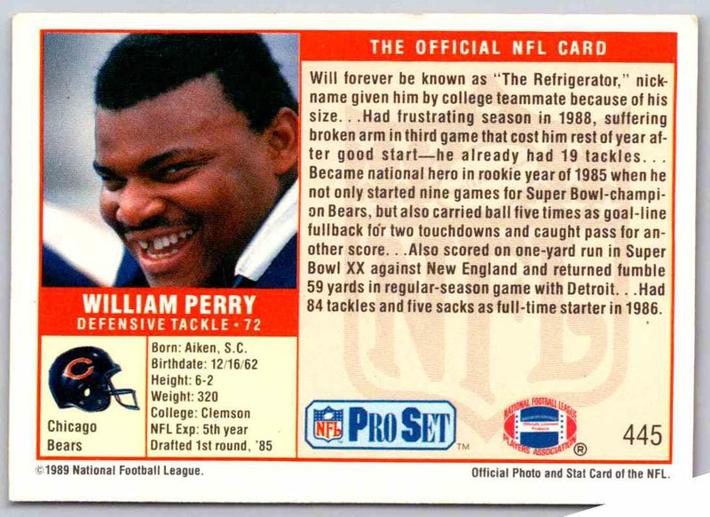 1989 NFL Proset William Perry