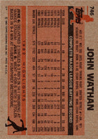 1983 Topps John Wathan #746