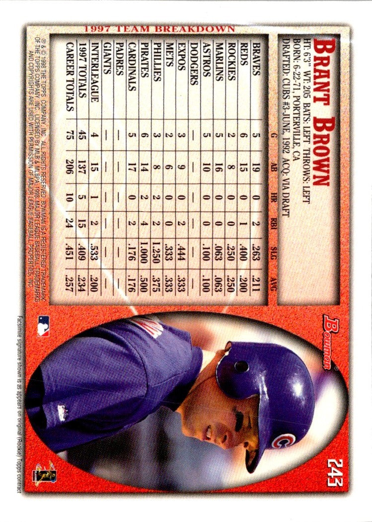 1998 Bowman Brant Brown