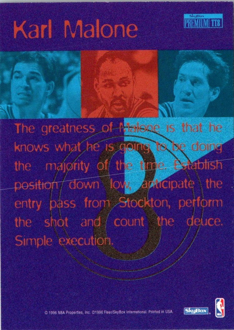 1996 SkyBox Premium Triple Threats Karl Malone