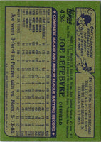 1982 Topps Joe Lefebvre #434