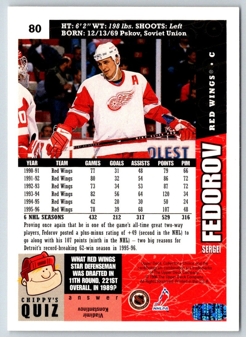 1996 Collector's Choice Sergei Fedorov