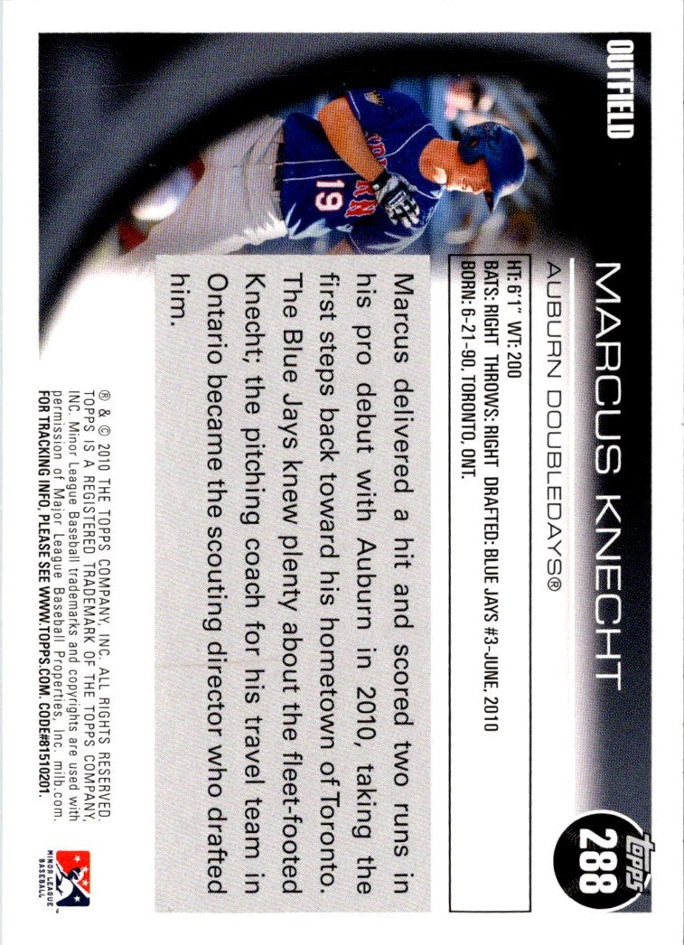 2010 Topps Pro Debut Marcus Knecht