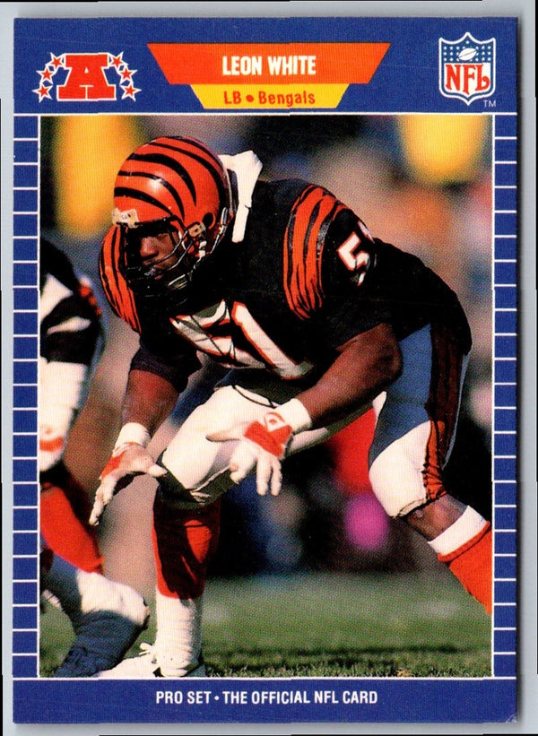 1989 Pro Set Leon White #69 Rookie