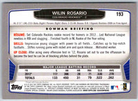 2014 Bowman Wilin Rosario #193