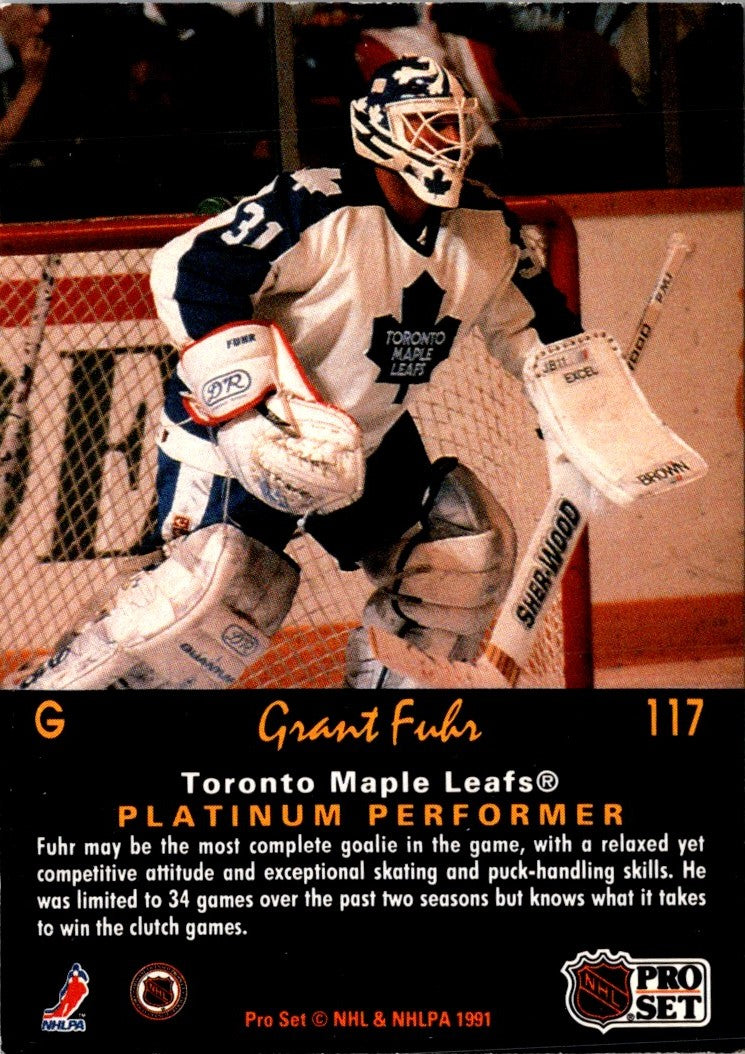 1991 Pro Set Platinum Grant Fuhr