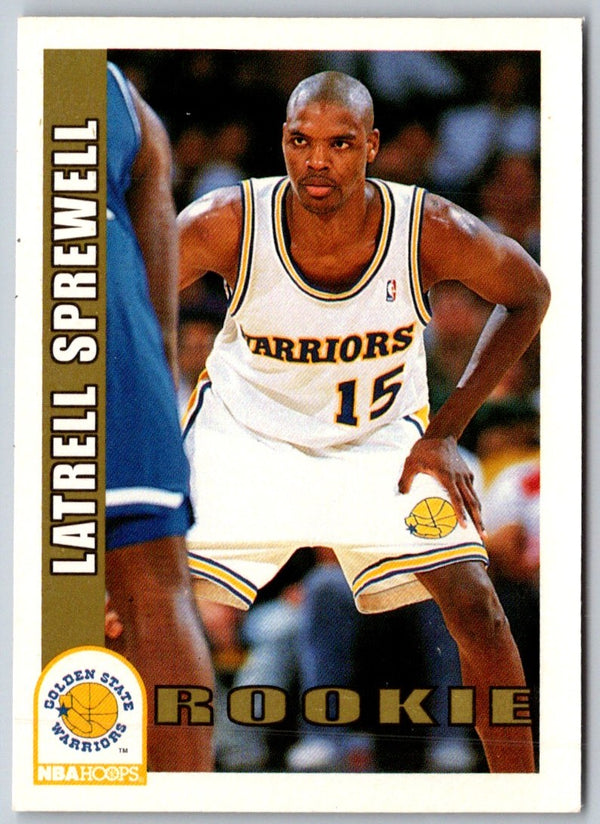 1992 Hoops Latrell Sprewell #389 Rookie