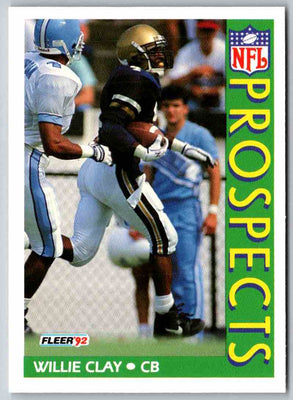 1991 Fleer Ultra Willie Clay #436