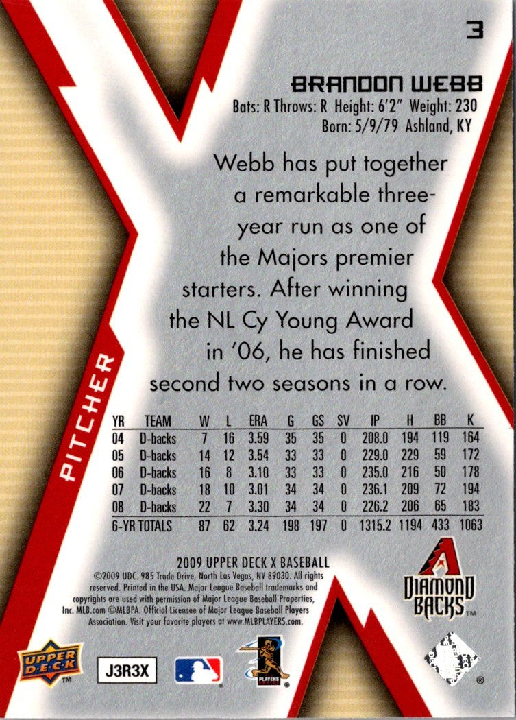 2009 Upper Deck Brandon Webb