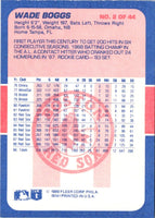 1989 Fleer Exciting Stars Wade Boggs #2