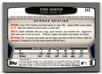2013 Bowman Chrome Torii Hunter #213