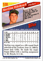 1993 Topps Inaugural Marlins Sterling Hitchcock #530