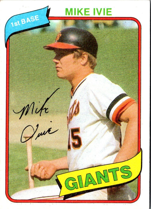 1980 Topps Mike Ivie #62