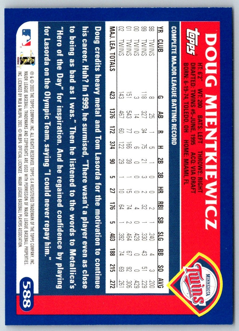 2003 Topps Doug Mientkiewicz